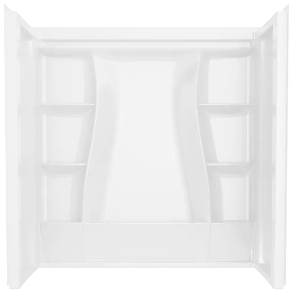 Delta 60"X32" Classic 500 Bathtub Wall In High Gloss White
