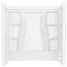 Delta 60"X32" Classic 500 Bathtub Wall In High Gloss White