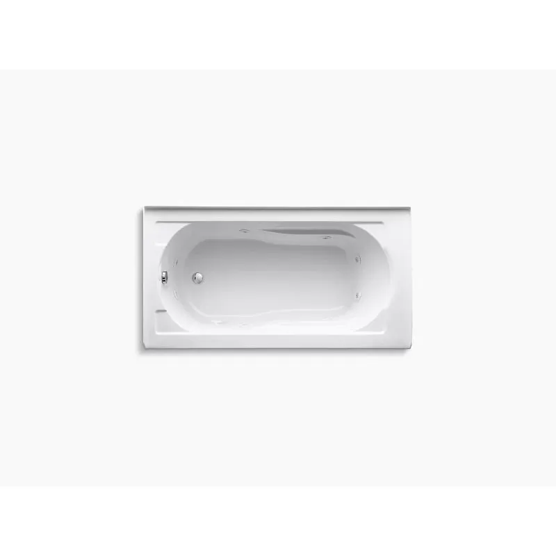 Devonshire 60" x 32" x 20" Alcove Jetted Bathtub in White