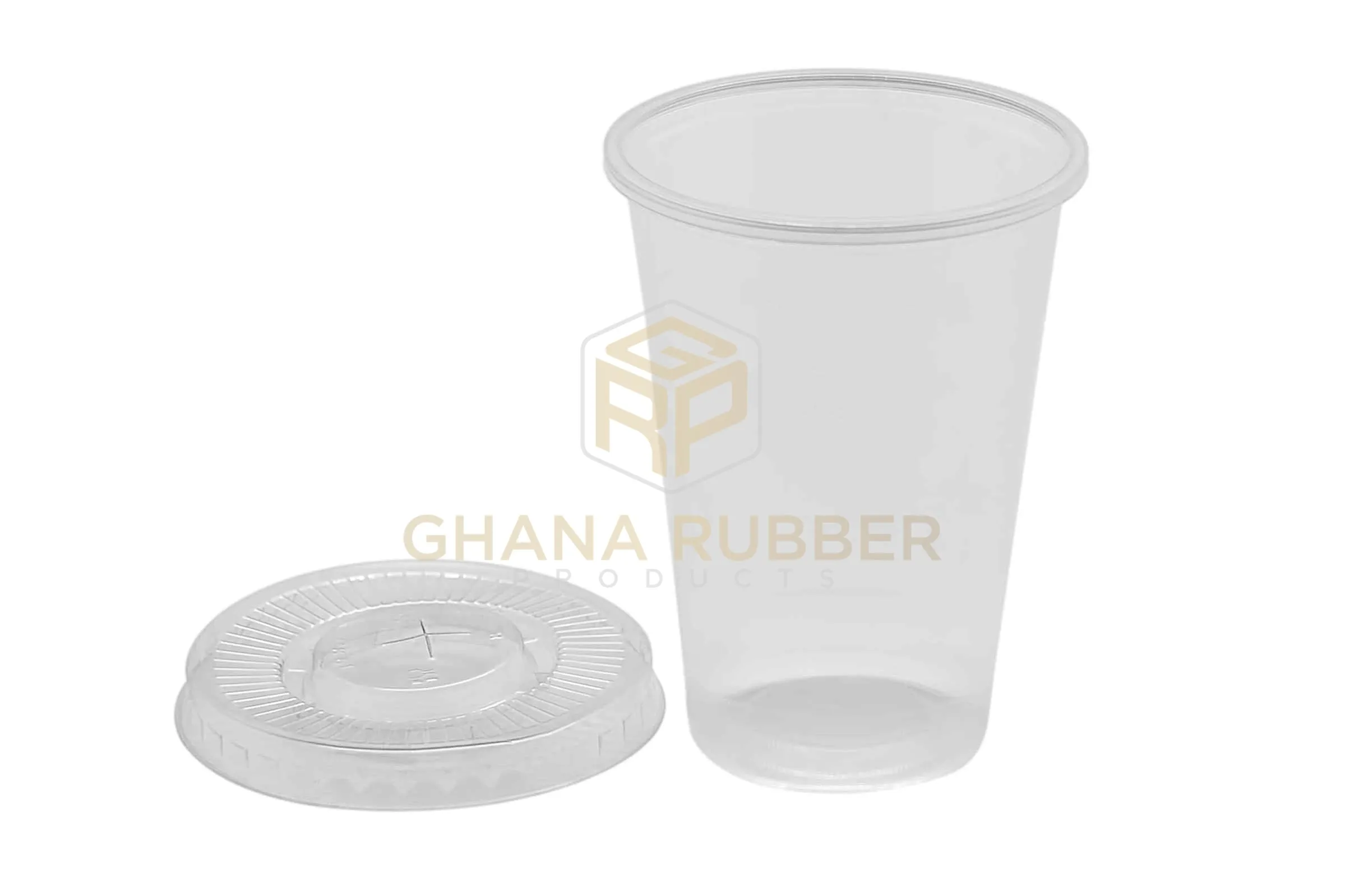 Disposable Plastic Cups 250cc Transparent   Flat Lids
