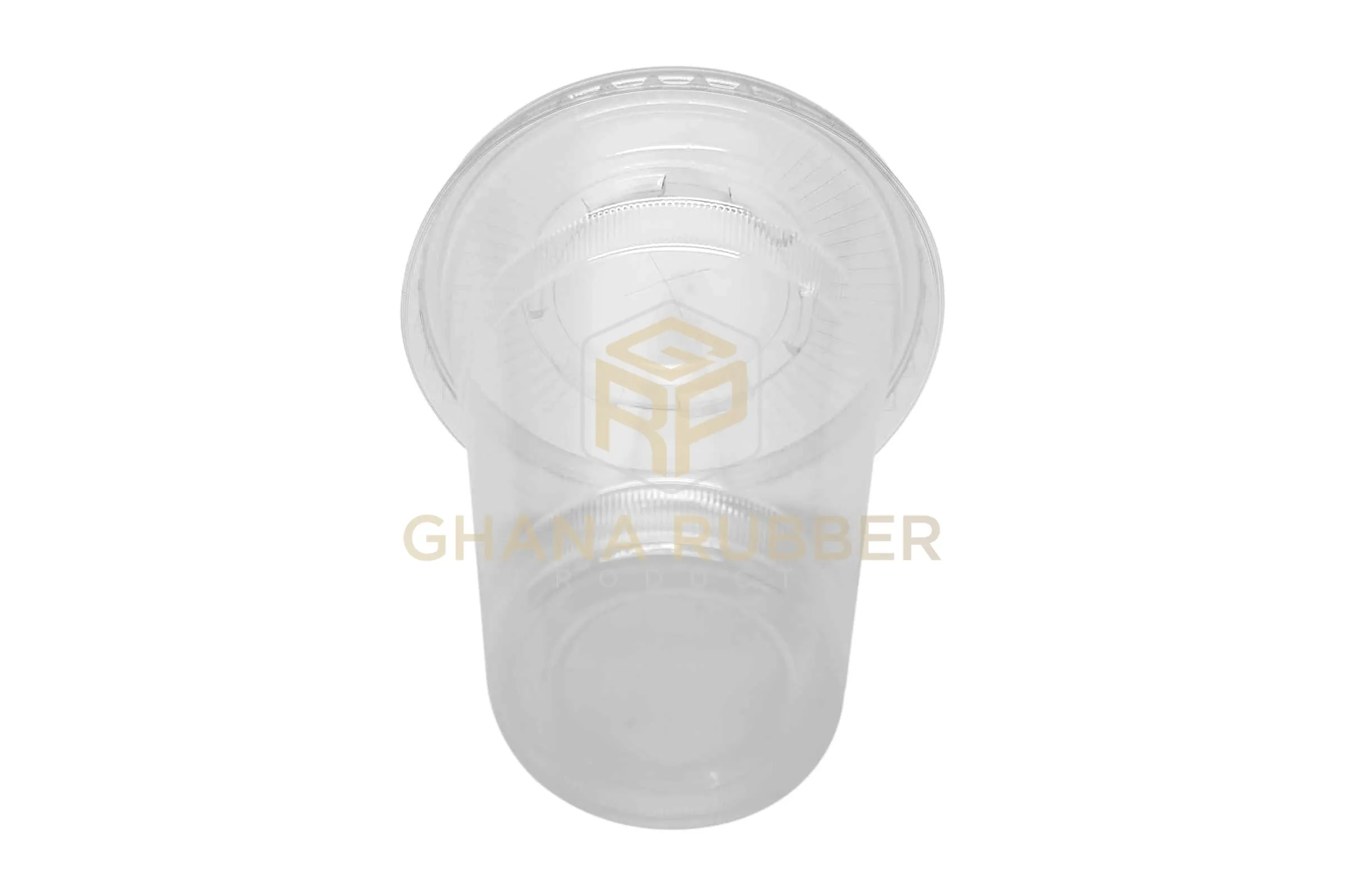 Disposable Plastic Cups 360cc Transparent   Flat Lids