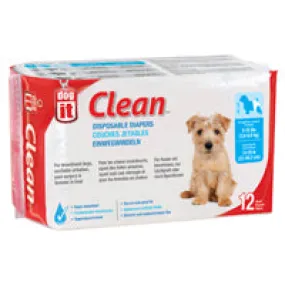 Dogit Diapers - Small - 8-15 lbs and waist 13-19 in - 12 pack