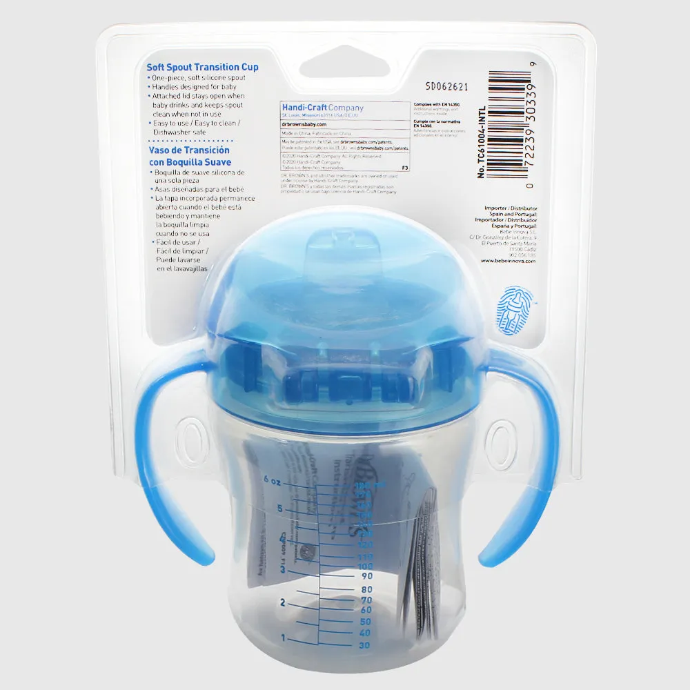 Dr. Brown's Soft Spout Transition Cup Blue 6M 