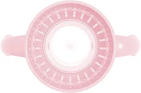 Dr.Brown's Smooth Wall Cheers360 Cup w/ Handles, 7 oz/200mL - Pink Deco
