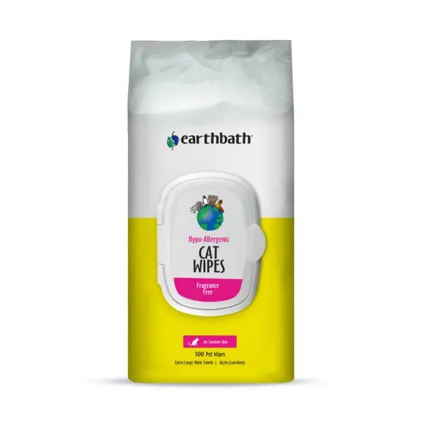 EarthBath Hypoallergenic Cat Wipes Fragrance Free