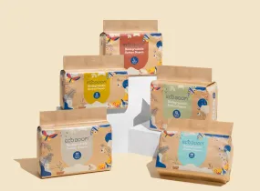 Eco Boom Regular Biodegradable Bamboo Tape Diapers (Trial Packs)