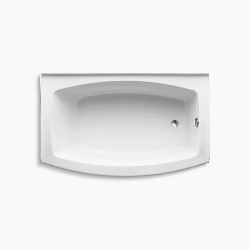 Expanse 60" x 38" x 18.25" Alcove Bathtub in White
