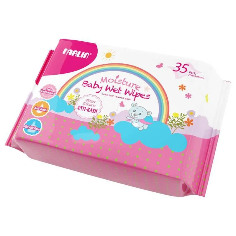Farlin Anti-Rash Baby Wet Wipes 35 Sheets - 72 Pieces