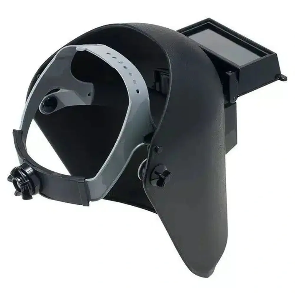 Flip front welding helmet
