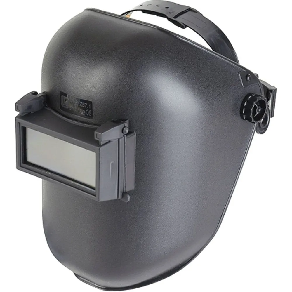 Flip front welding helmet