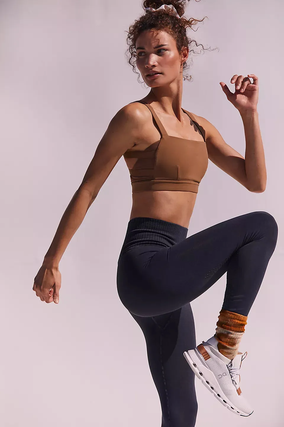 FREE PEOPLE MOVEMENT GOOD KARMA LEGGING IN WASHED BLACK