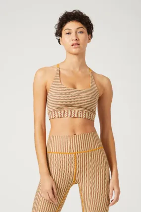 Gaby Strap Back Bra Zipper Turmeric
