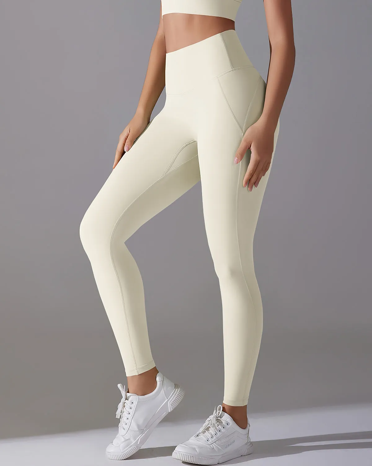 Giselle Seamless Leggings - Beige