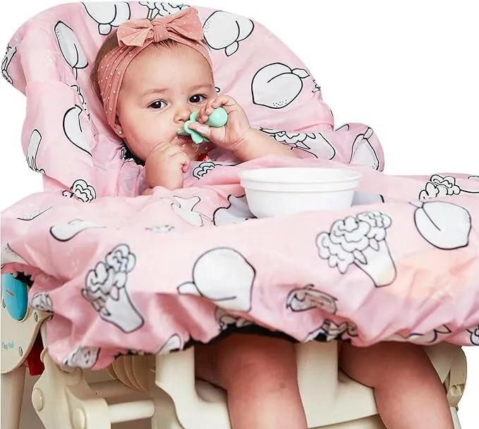 Grabease Allover Bib Self-Feeding Infants and Toddlers, Machine Washable, Ages 6-24 Months