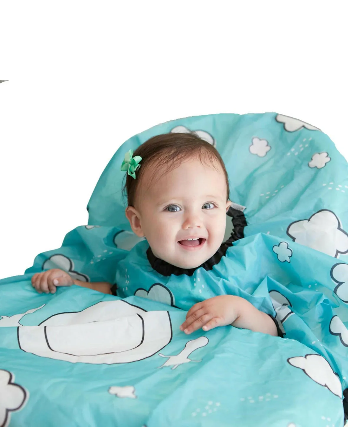 Grabease Allover Bib Self-Feeding Infants and Toddlers, Machine Washable, Ages 6-24 Months