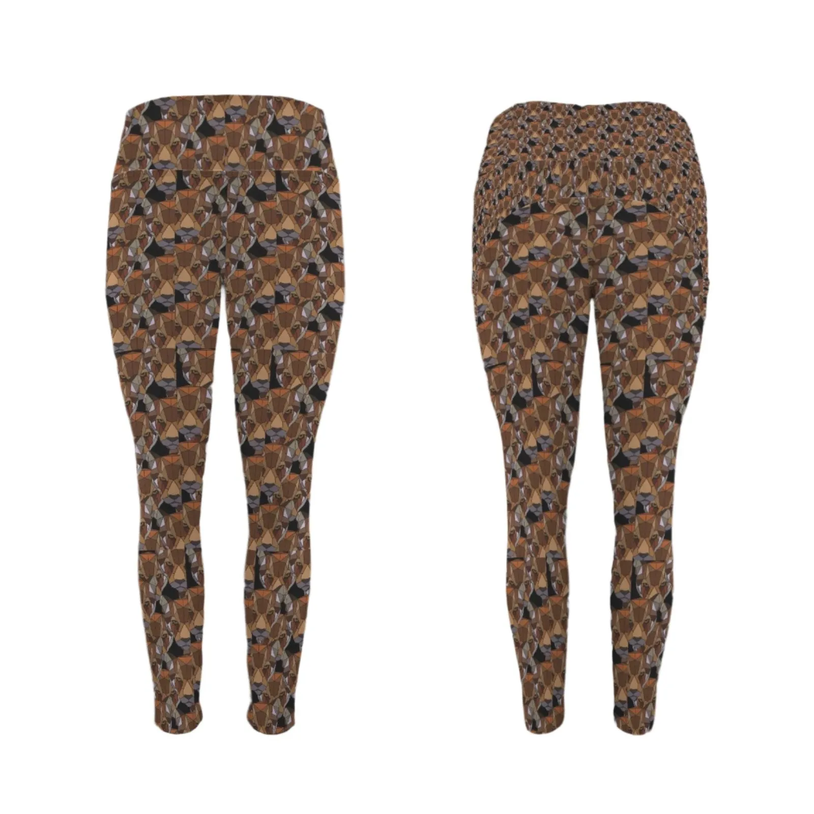 Graphic Panthers Leggings with Pockets up to 5 XL (FWS)