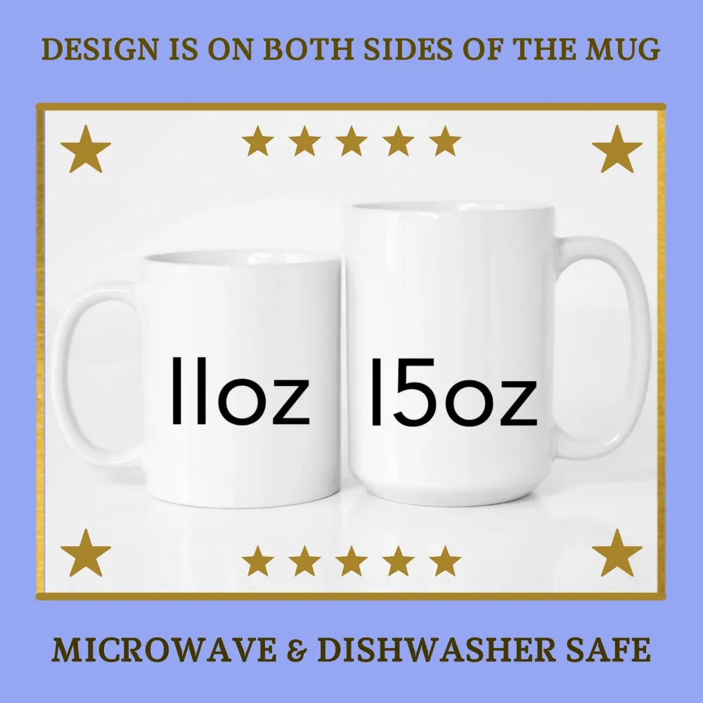 Horse printed white coffee mug