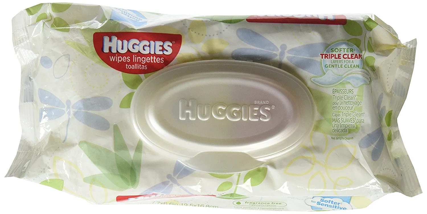 Huggies Natural Care Fragrance Free Baby Wipes Pack of 56