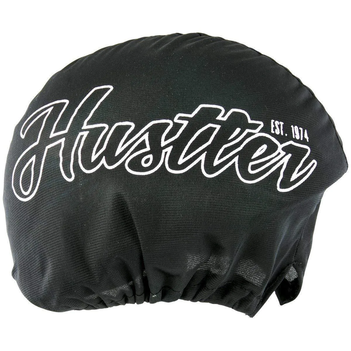 Hustler DOT HT-1 Flag Black Glossy Motorcycle Skull Cap Half Helmet