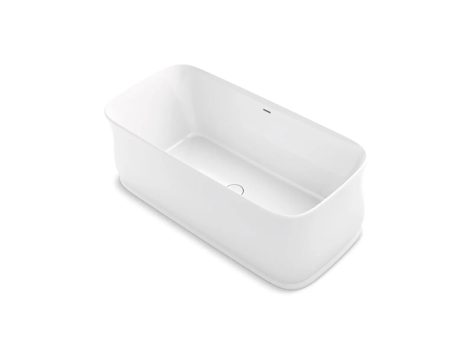 Imperator 69.5" Lithocast Freestanding Bathtub in White