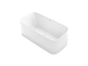 Imperator 69.5" Lithocast Freestanding Bathtub in White