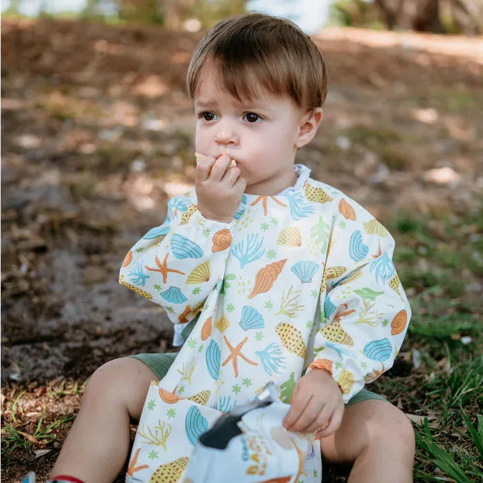 Izimini Sleeved Bib - Sailor