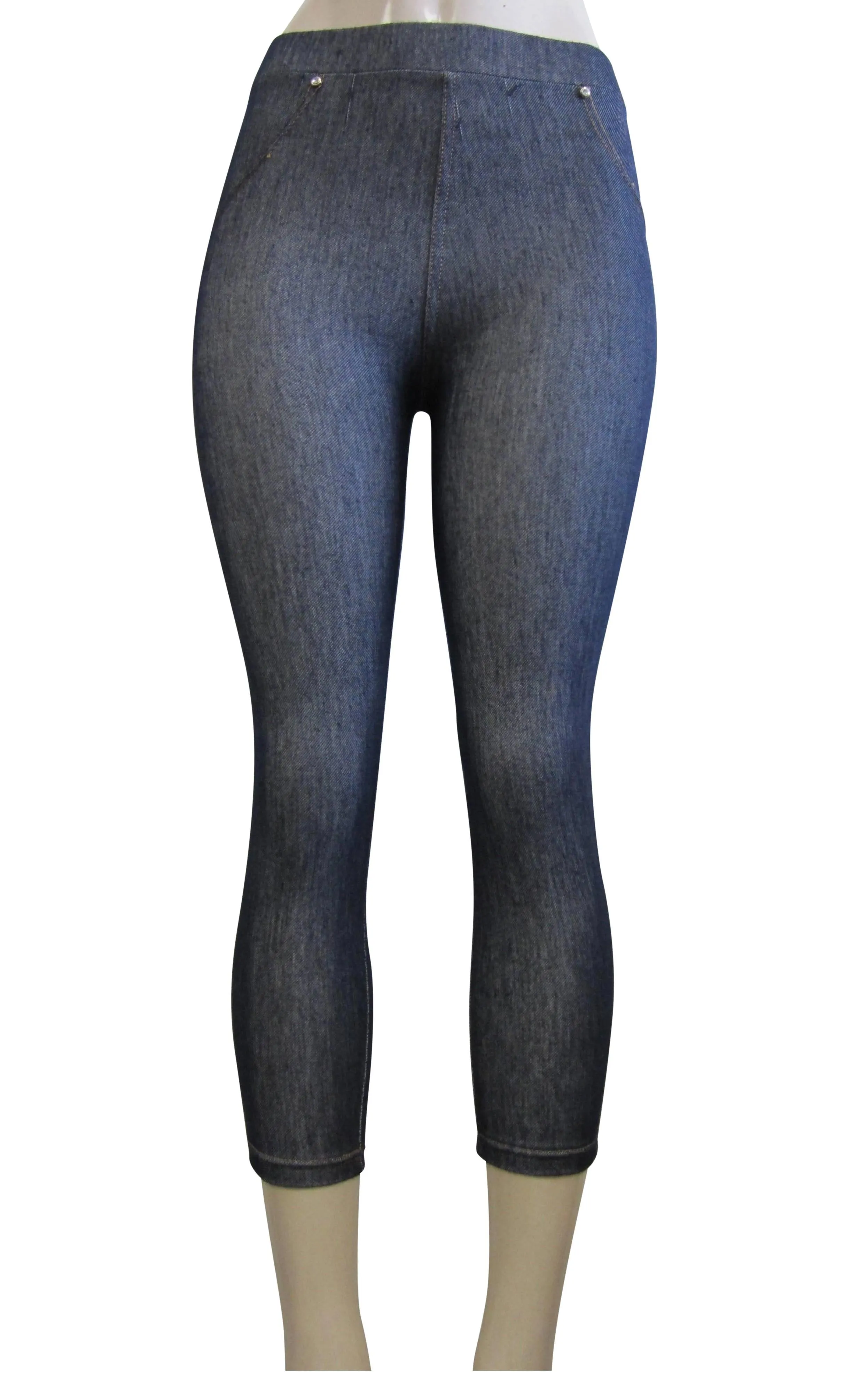 Leggings - Capri Denim Look  (FAB-11217)