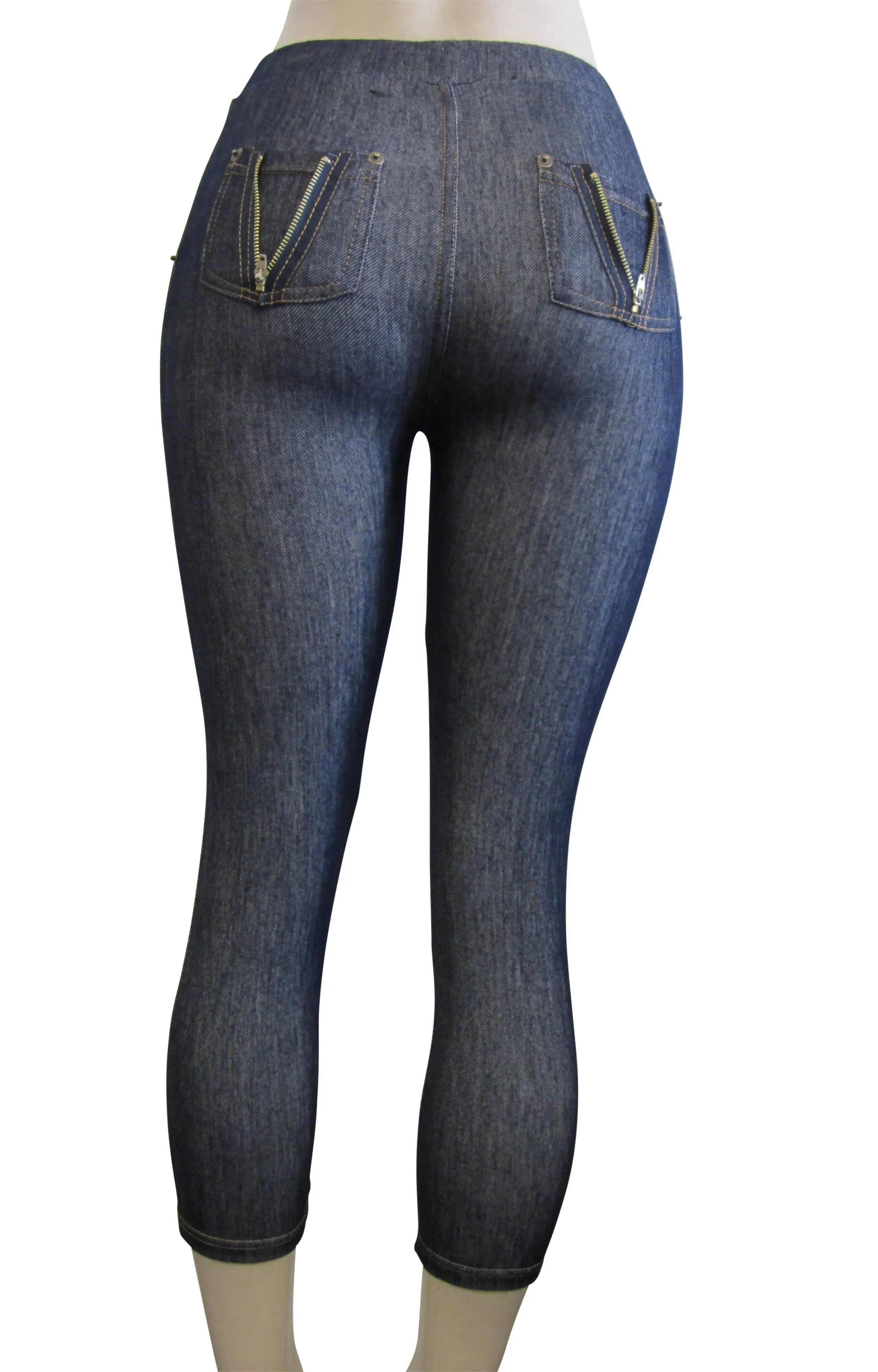 Leggings - Capri Denim Look  (FAB-11217)