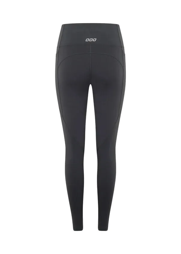 Lorna Jane Amy No Ride Phone Pocket Ankle Biter Tech Leggings - Dark Titanium