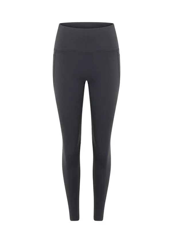 Lorna Jane Amy No Ride Phone Pocket Ankle Biter Tech Leggings - Dark Titanium