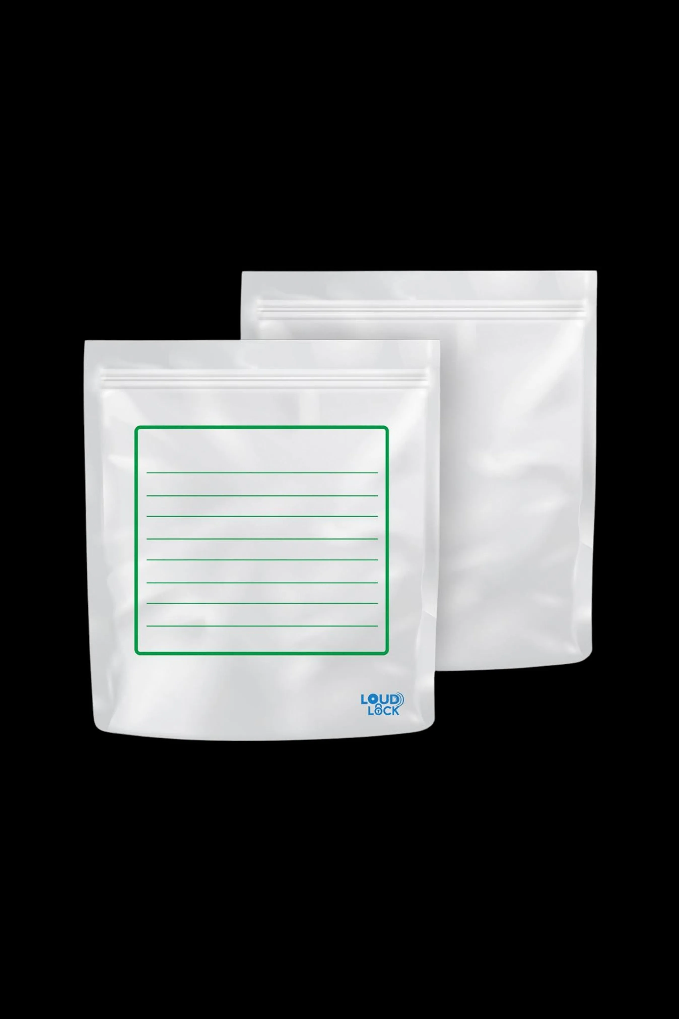 Loud Lock All States Mylar Bags 1lb - White - 30ct