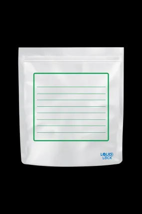 Loud Lock All States Mylar Bags 1lb - White - 30ct