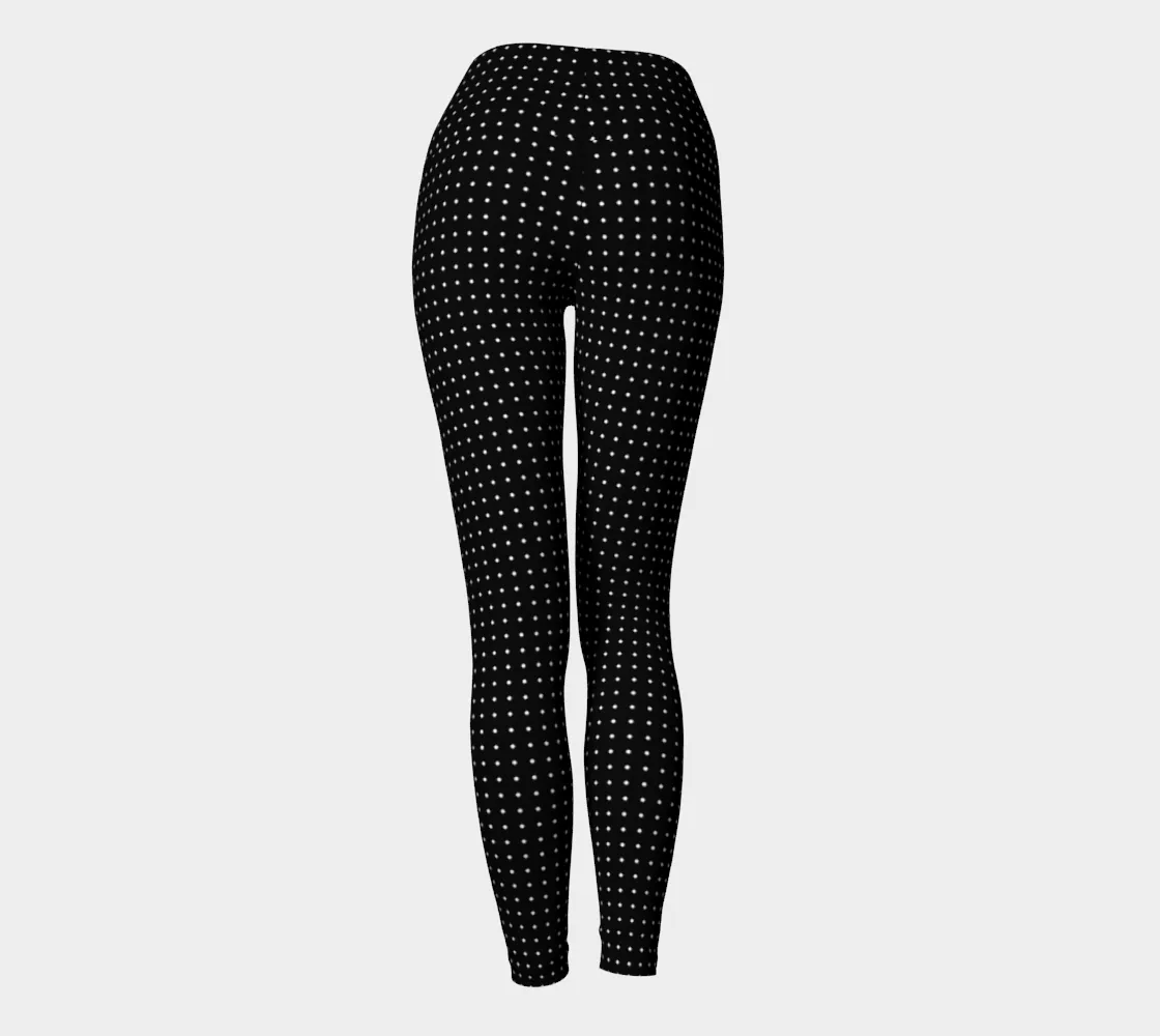 Micro Polkadot Yoga Leggings
