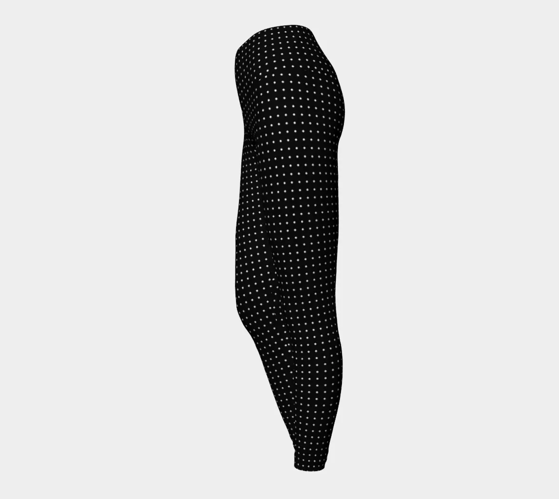 Micro Polkadot Yoga Leggings