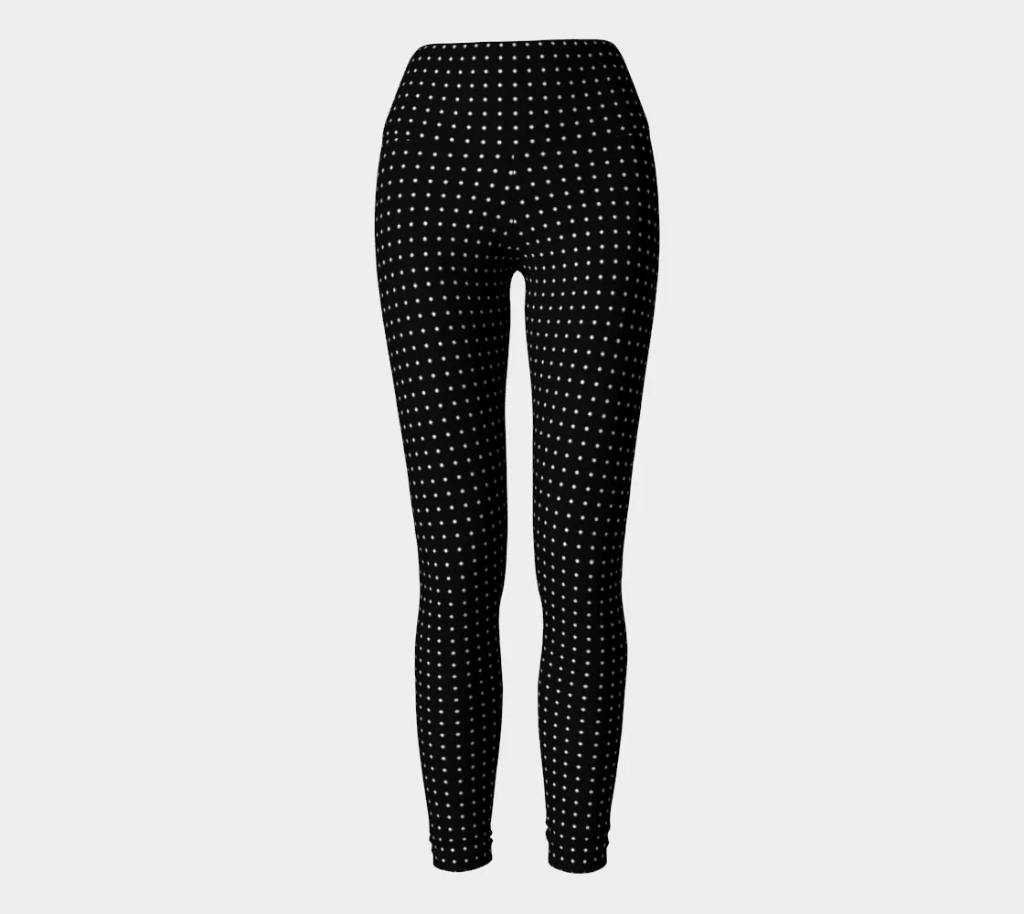 Micro Polkadot Yoga Leggings