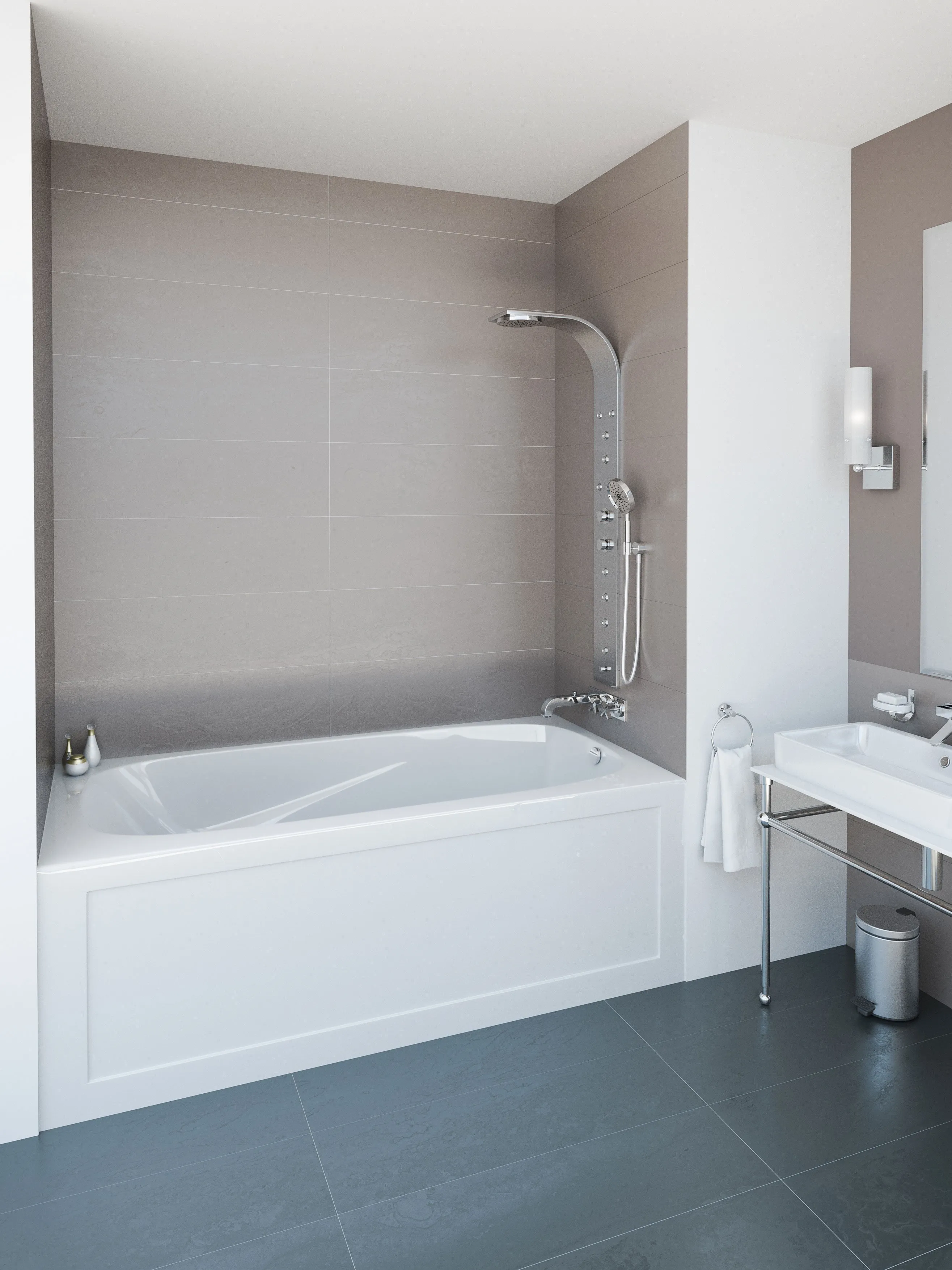 Mirolin Phoenix 60" x 30" Skirted Bathtub