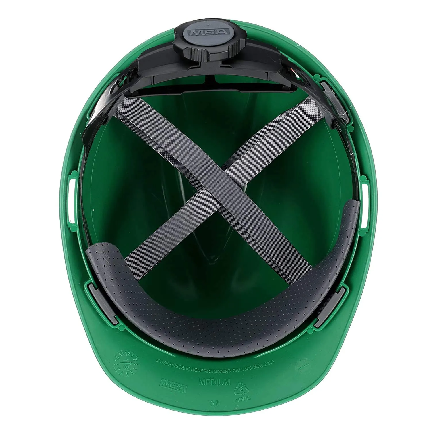 MSA V-Gard Slotted Hard Hat Cap with Fas-Trac III Suspension