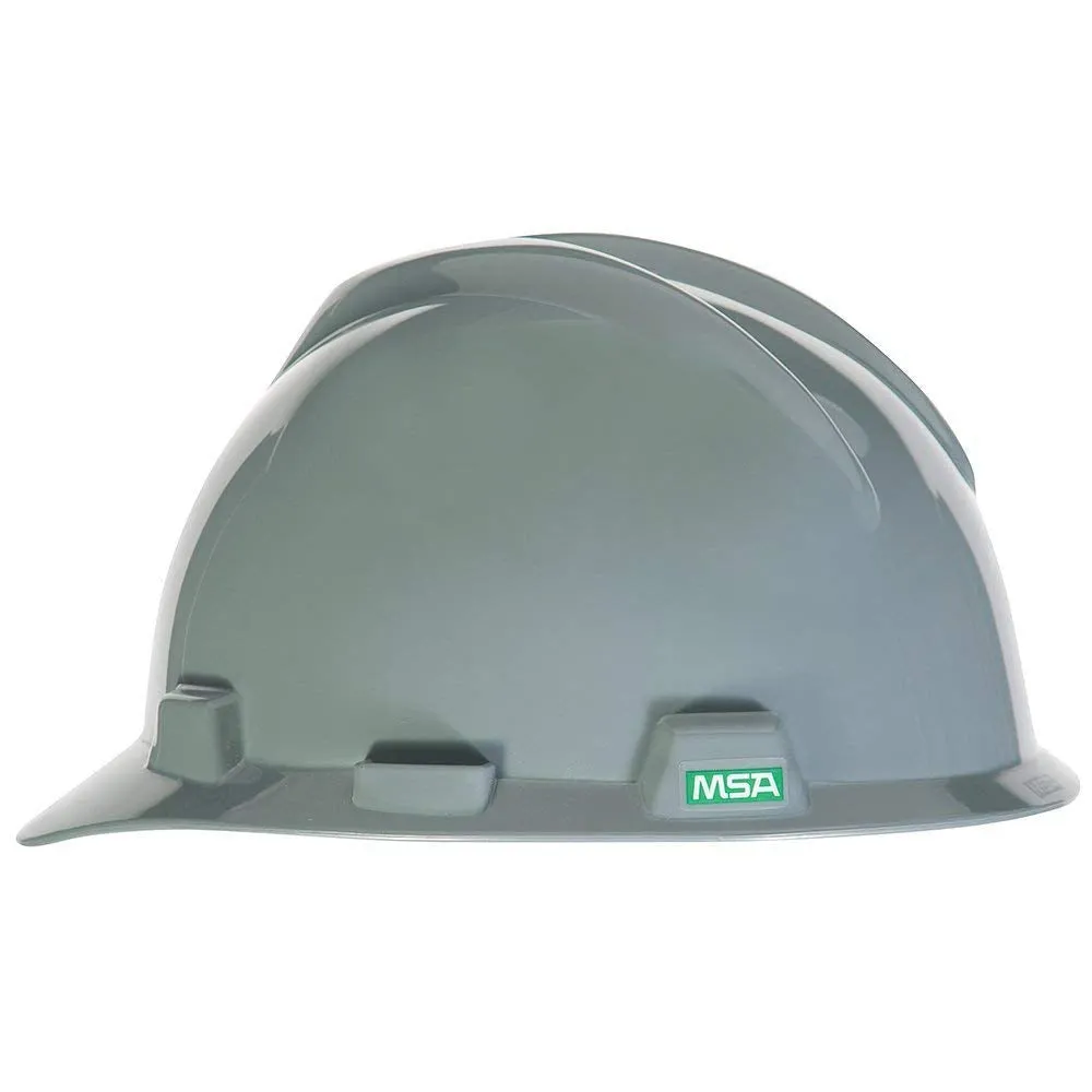 MSA V-Gard Slotted Hard Hat Cap with Fas-Trac III Suspension