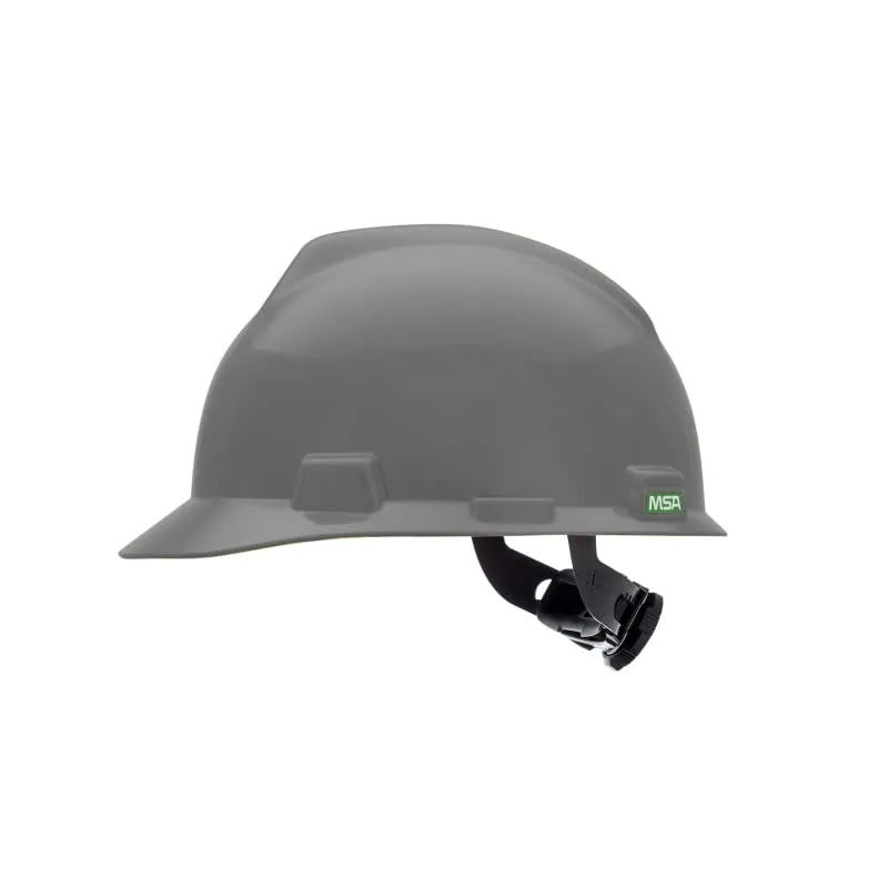 MSA V-Gard Slotted Hard Hat Cap with Fas-Trac III Suspension