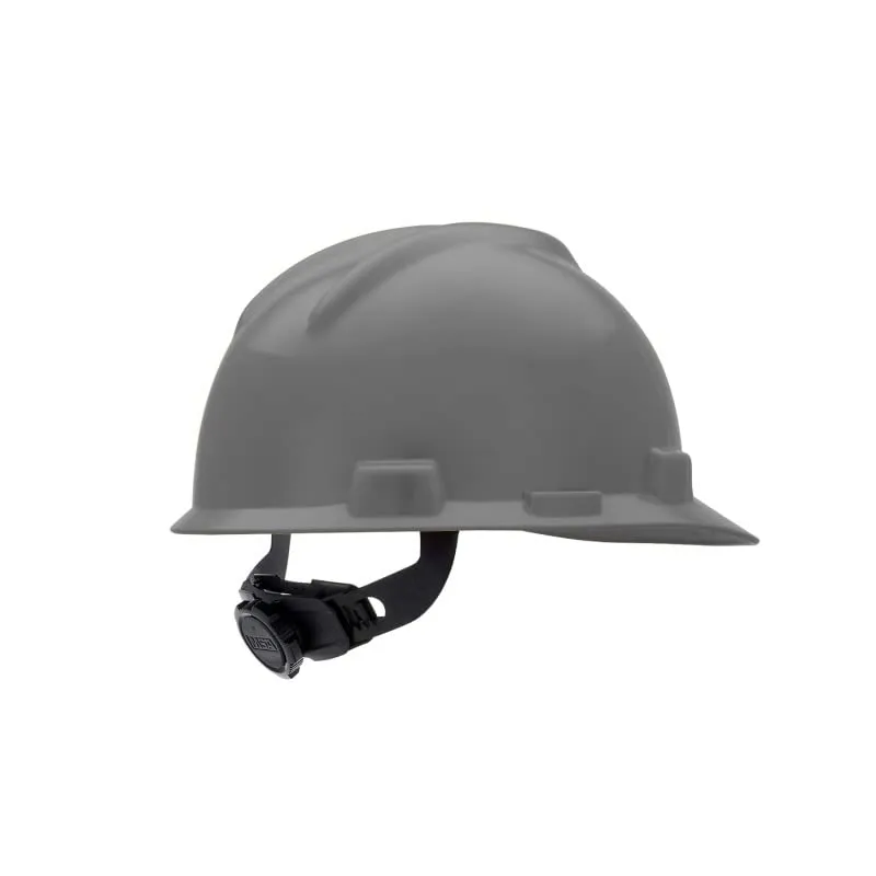 MSA V-Gard Slotted Hard Hat Cap with Fas-Trac III Suspension