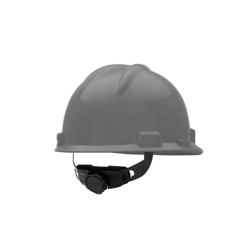 MSA V-Gard Slotted Hard Hat Cap with Fas-Trac III Suspension