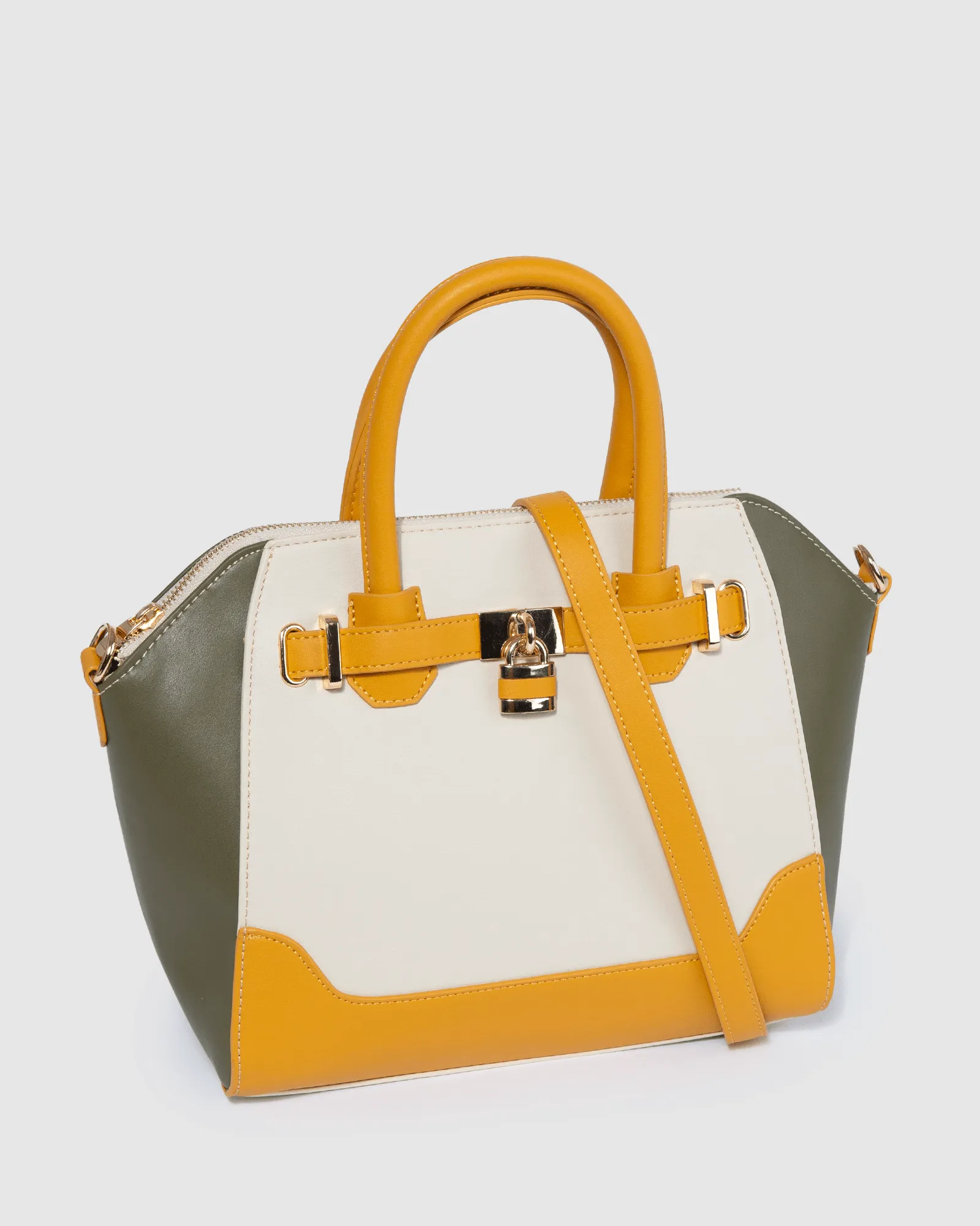Multi Colour Frankie Lock Tote Bag