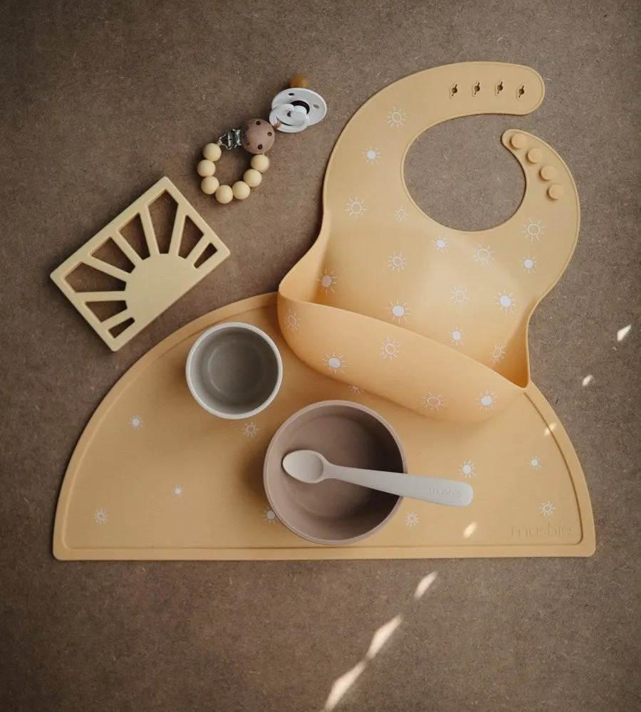Mushie Bib- Sun Orange