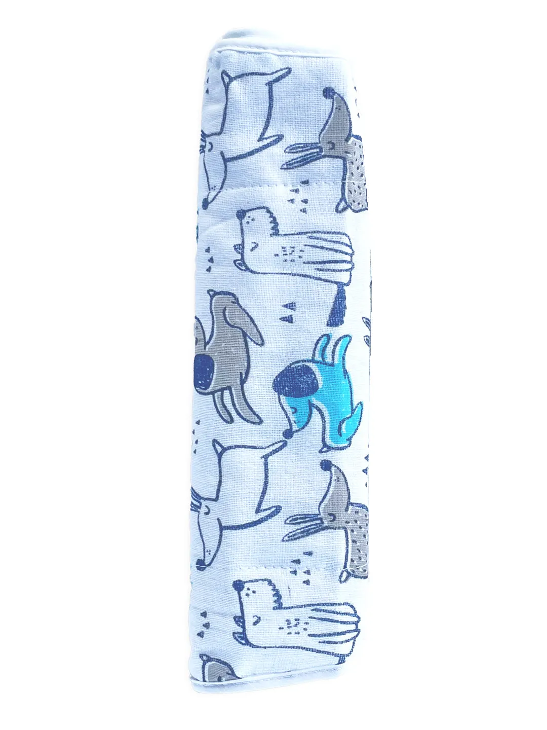 Muslin Burp Cloth Combo Of 3-Cute Puppy-Yellow Star-Tall As A Giraffe