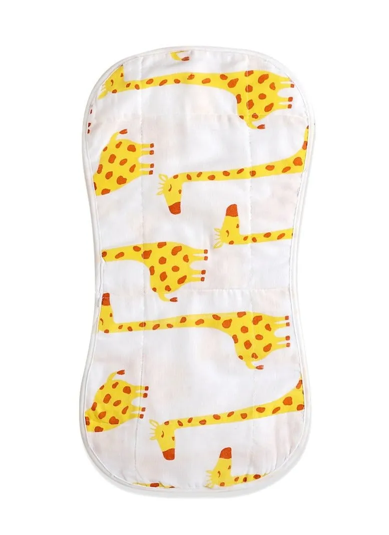 Muslin Burp Cloth Combo Of 3-Cute Puppy-Yellow Star-Tall As A Giraffe