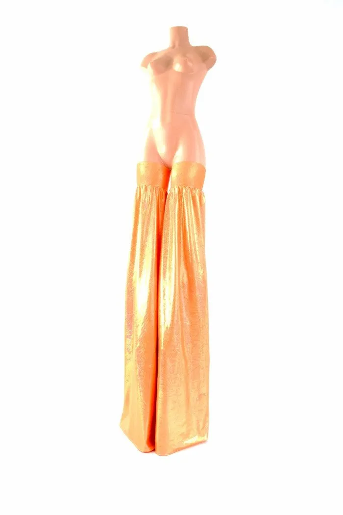 Neon Orange Sparkly Stilt Covers