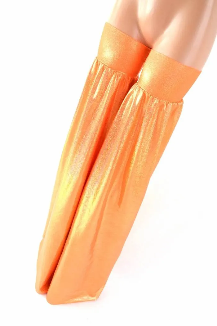 Neon Orange Sparkly Stilt Covers