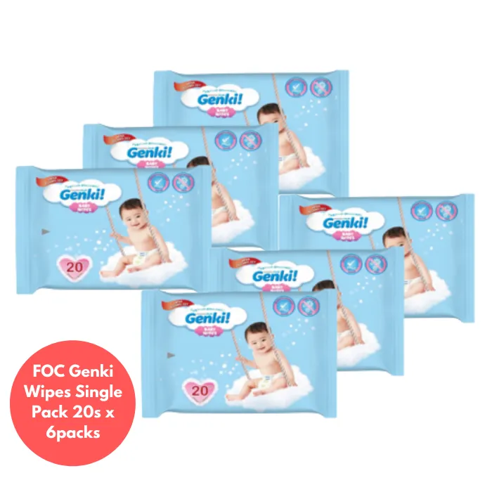 Nepia Oji Whoopee Tape Diapers S78 (3 Packs / Cartoon) - FOC Showa Baby Wipes 99.5% Water 80s x 3packs