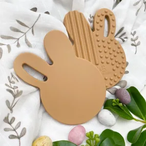One Chew Three - BUNNY Silicone Teethers -  Caramel