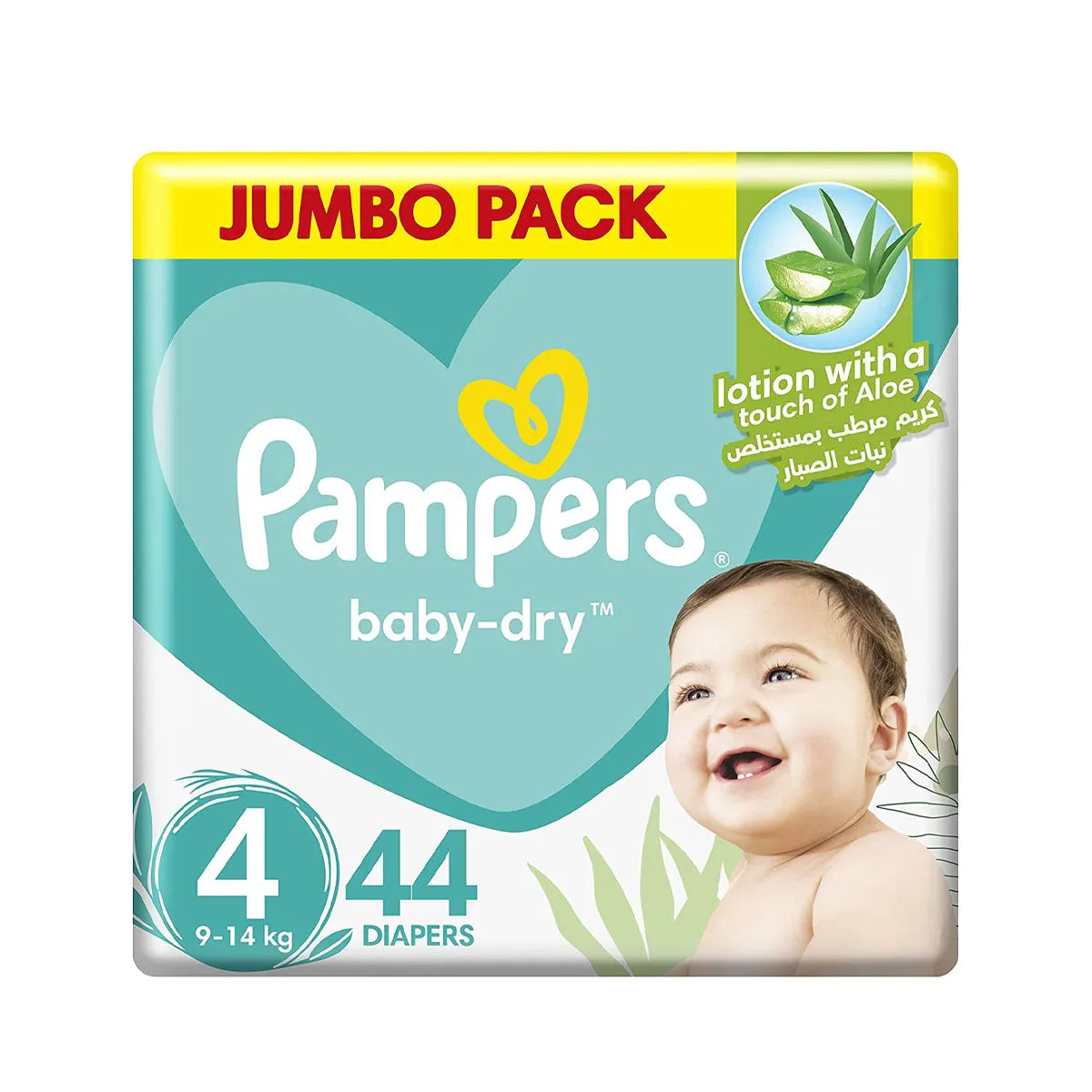 Pampers Baby-Dry Diapers Size 4 9-14kg 44 Diapers